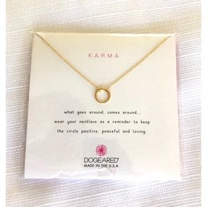 Gold dogeared necklace